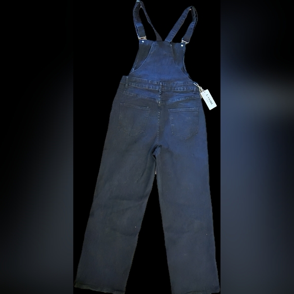L.A Girl Los Angeles Black Denim Overalls - Women, (Multiple) NWT - Picture 4 of 4